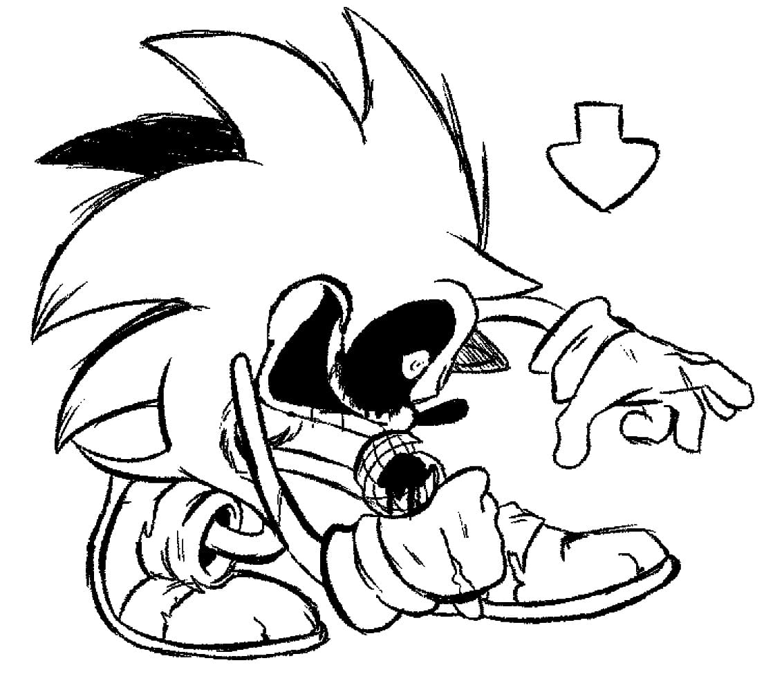Sonic Exe (6) Boyama Sayfası