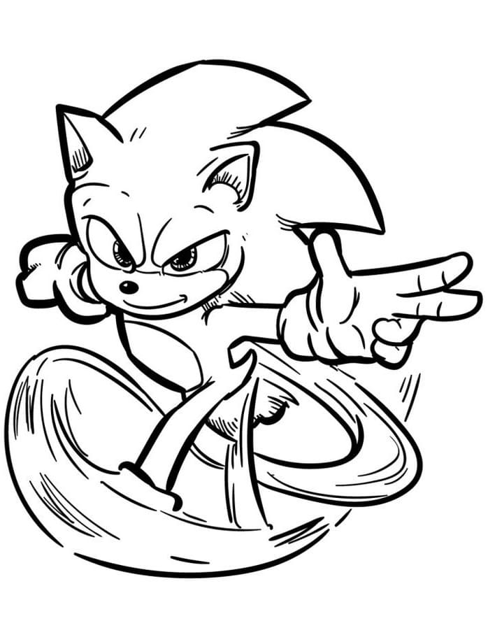 Sonic Macerası Boyama Sayfası