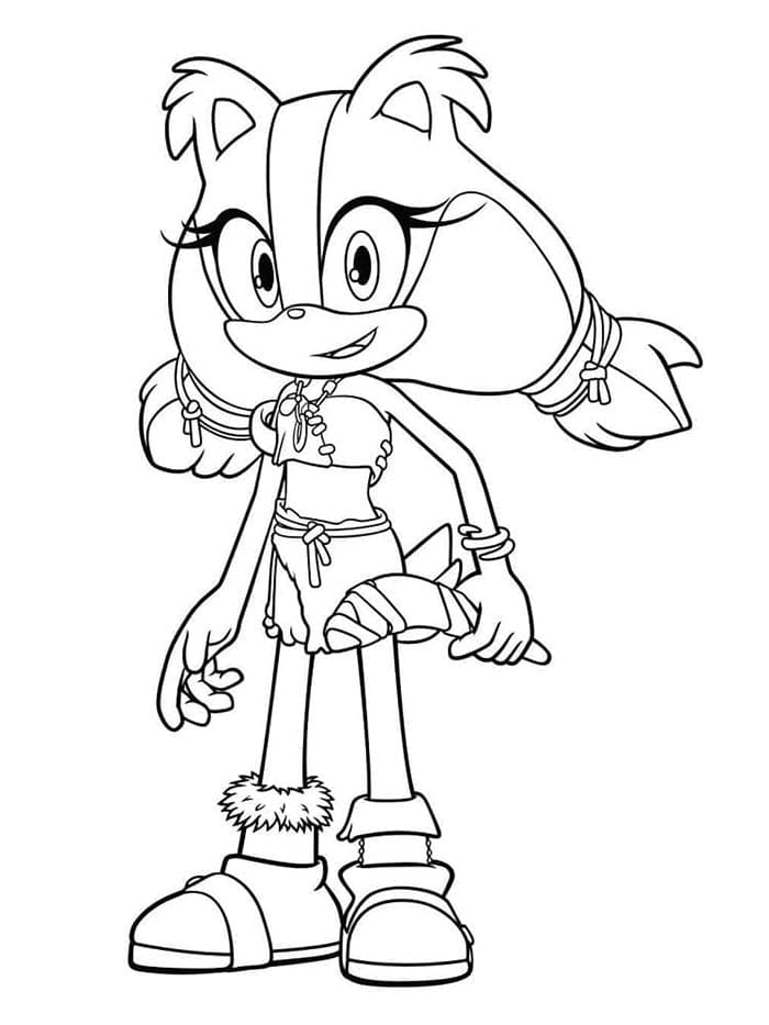 Sonic Yazdırılabilir Çizim Boyama Sayfası