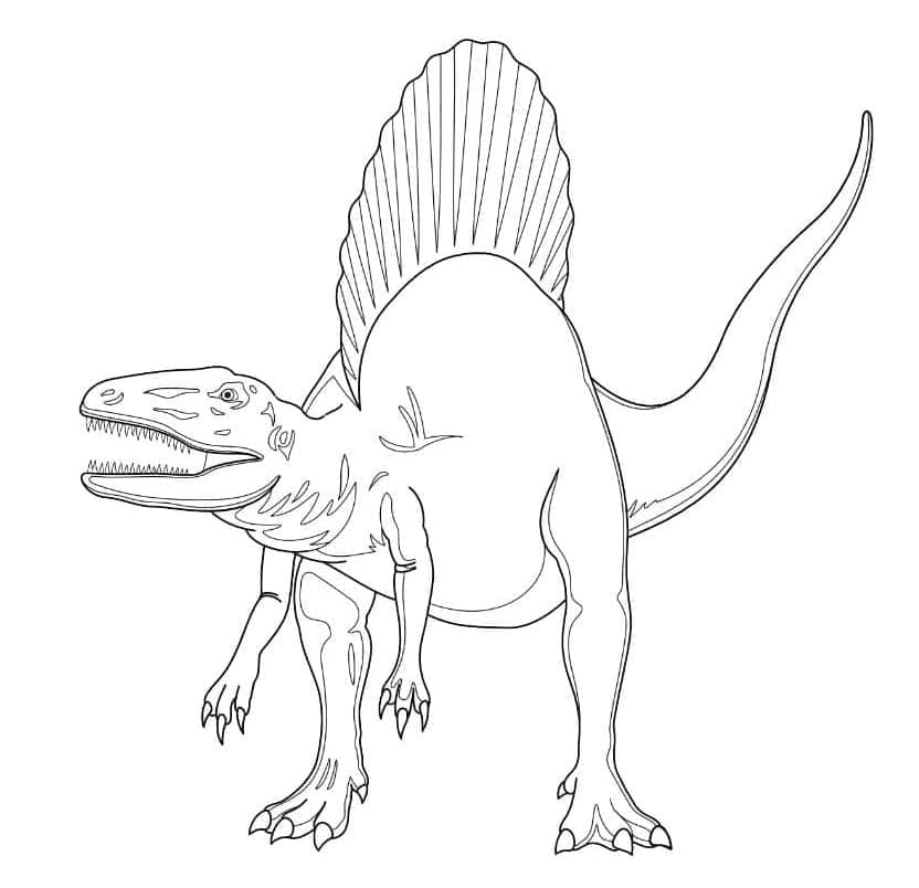 Spinosaurus Yazdırılabilir Boyama Sayfası