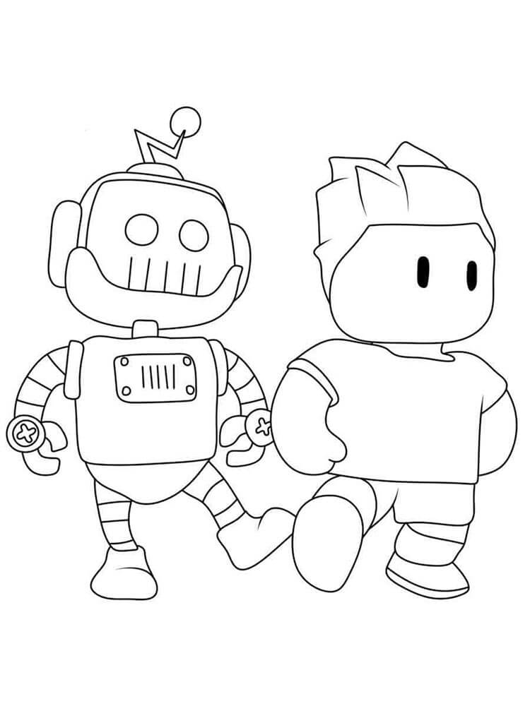 Stumble Guys Boyama İçin Boyama Sayfası