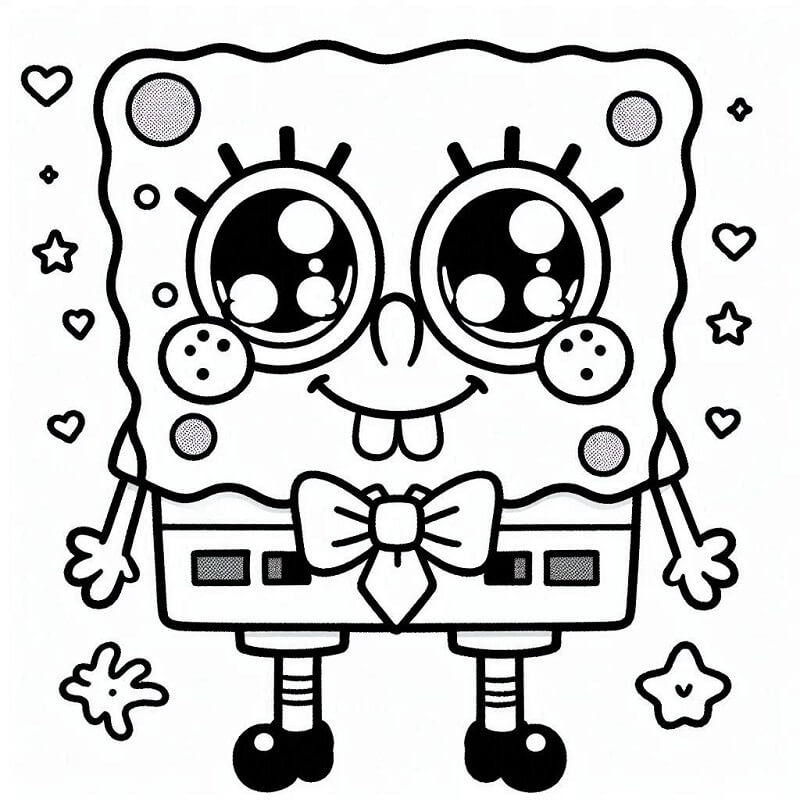 Sünger Bob (10) Boyama Sayfası