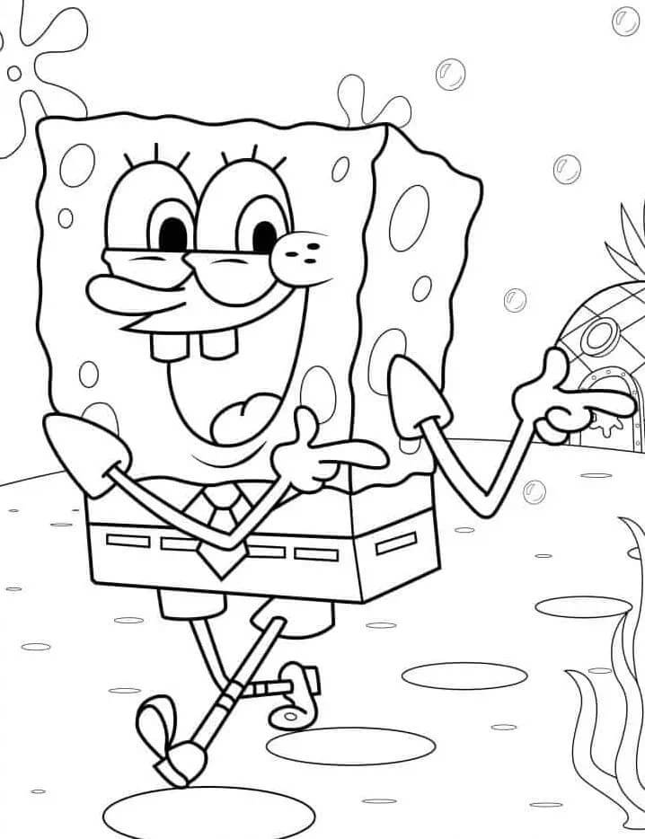 Sünger Bob (16) Boyama Sayfası