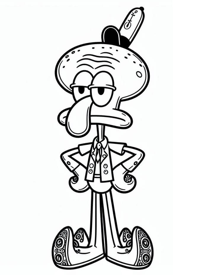 Sünger Bob (4) Boyama Sayfası