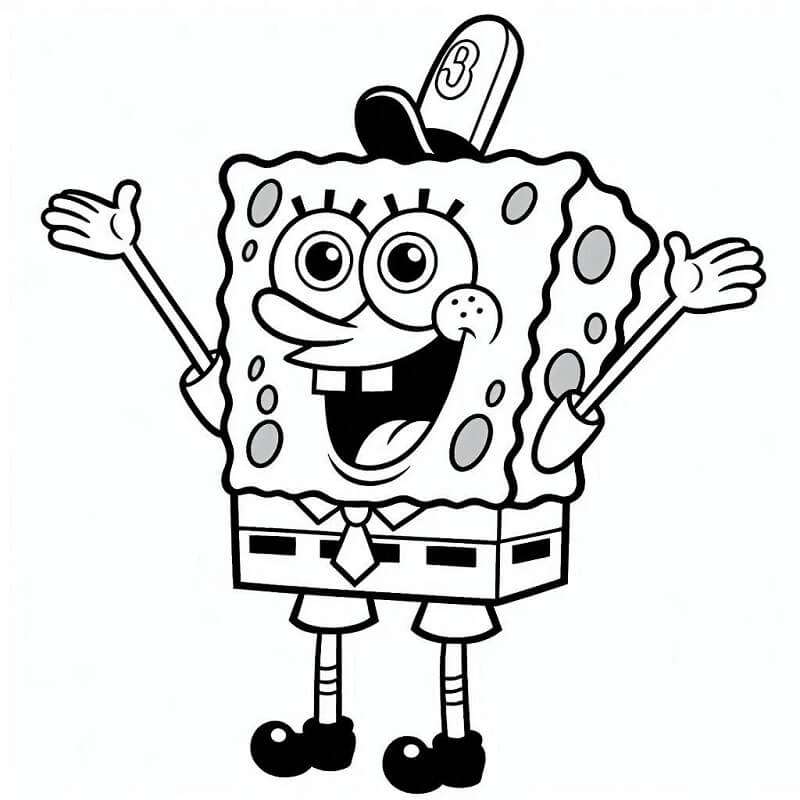 Sünger Bob (8) Boyama Sayfası