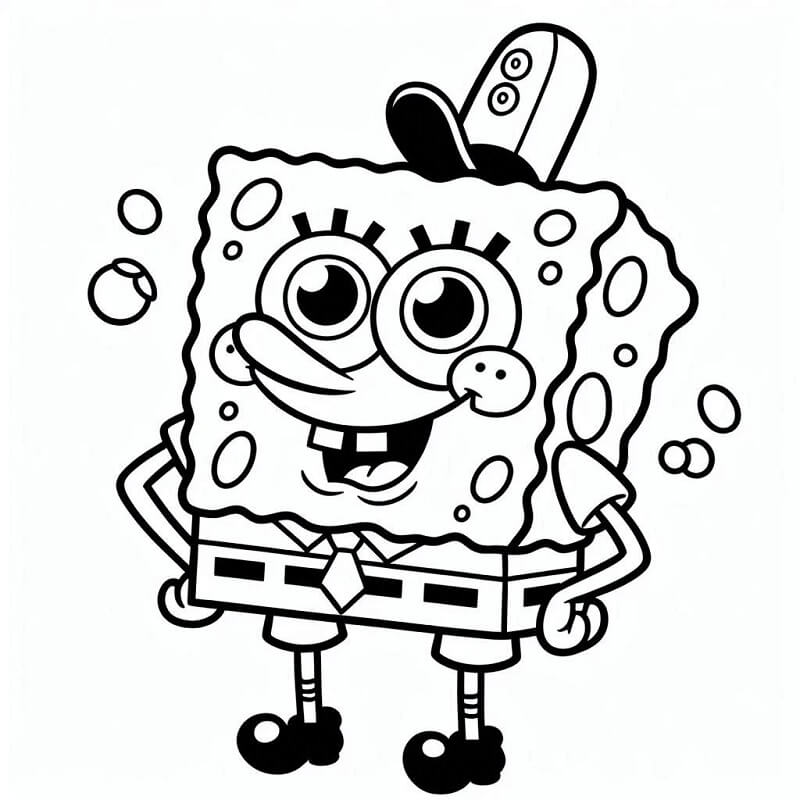 Sünger Bob (9) Boyama Sayfası
