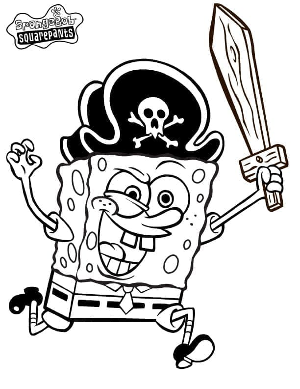 SüngerBob bas Boyama Sayfası
