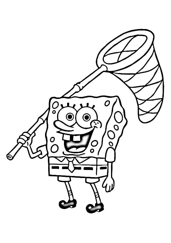 SüngerBob yazdır Boyama Sayfası