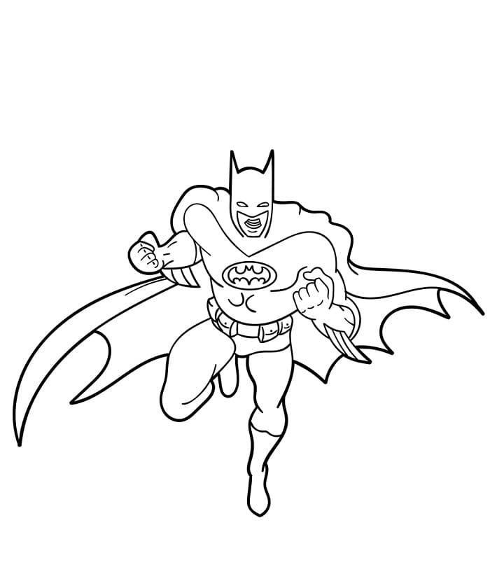 Süper Kahraman Batman Boyama Sayfası