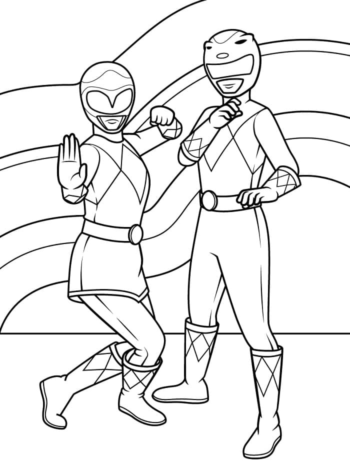 Power Rangers Boyama Sayfaları