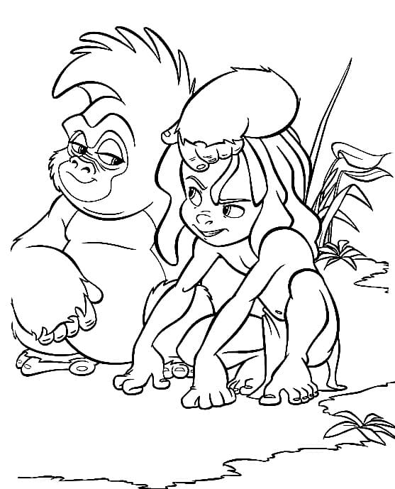 Tarzan (11) Boyama Sayfası