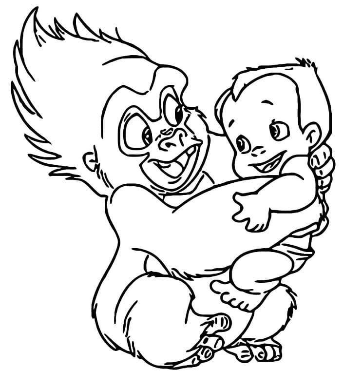 Tarzan (4) Boyama Sayfası