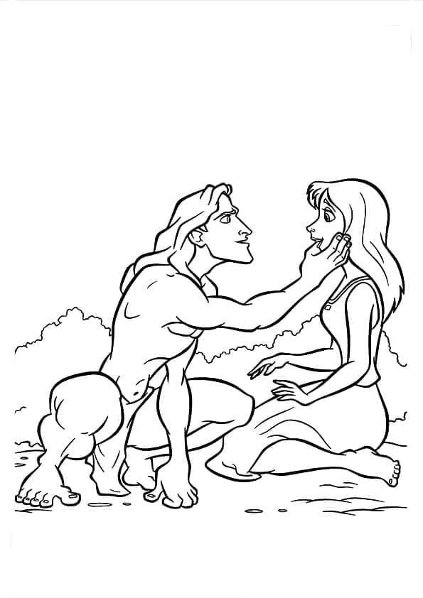 Tarzan Disney Boyama Sayfası