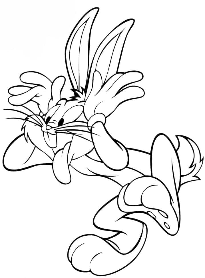 Tatlı Bugs Bunny Boyama Sayfası