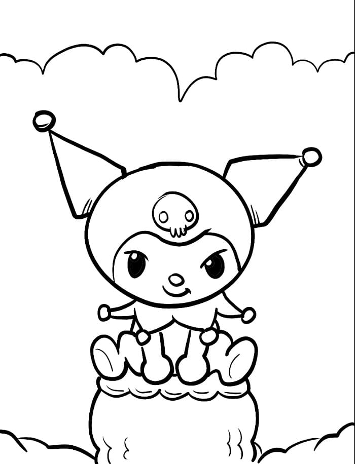 Tatlı Kuromi Boyama Sayfası