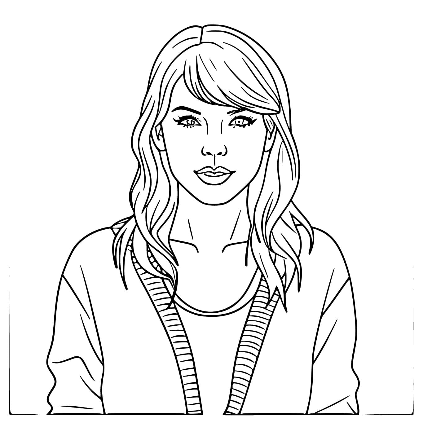 Taylor Swift Bedava Boyama Sayfası