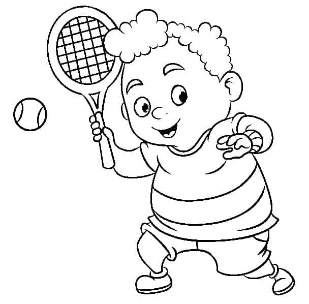 Tenis Boyama Sayfaları