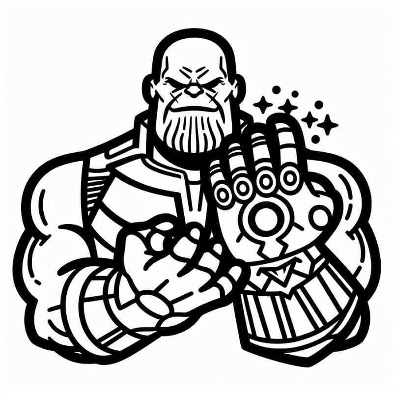 Thanos (3) Boyama Sayfası