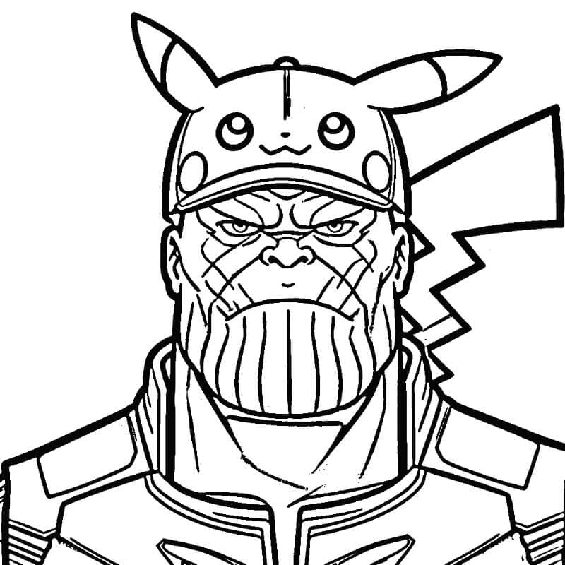 Thanos Baskı Görseli Boyama Sayfası
