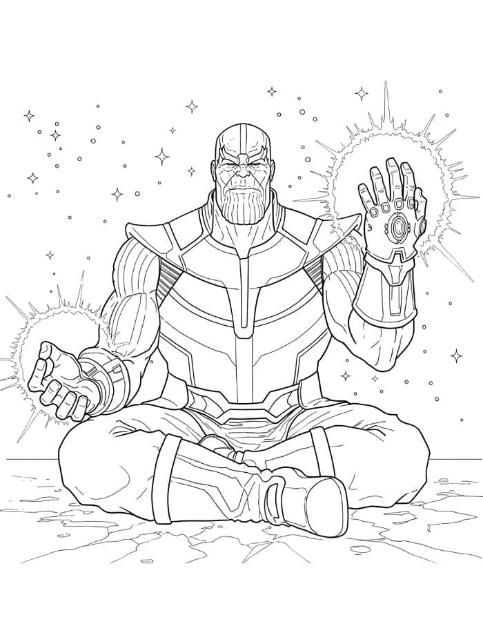 Thanos Çıktısı Boyama Sayfası