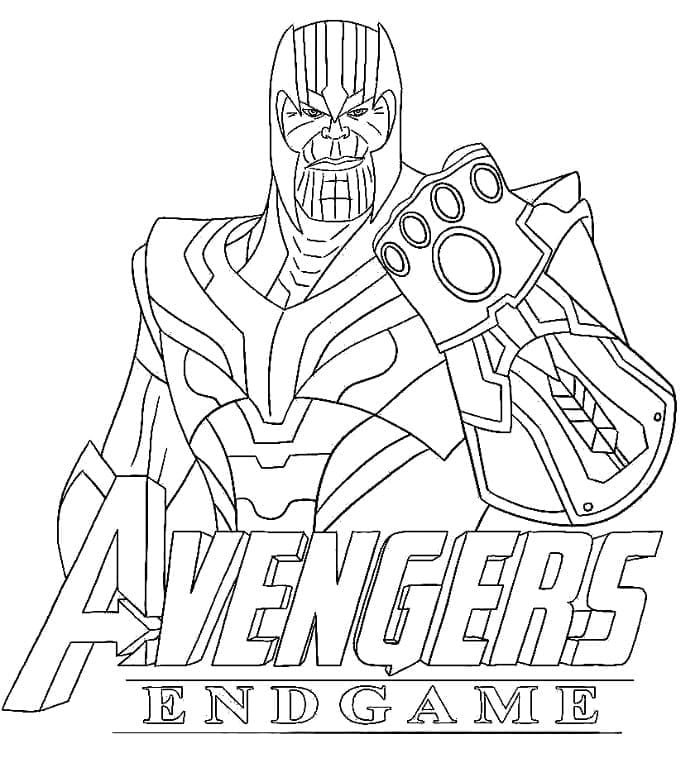 Thanos Çizim Görseli Boyama Sayfası