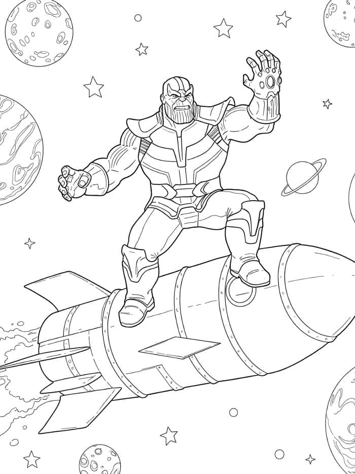Thanos’u Ücretsiz Al Boyama Sayfası