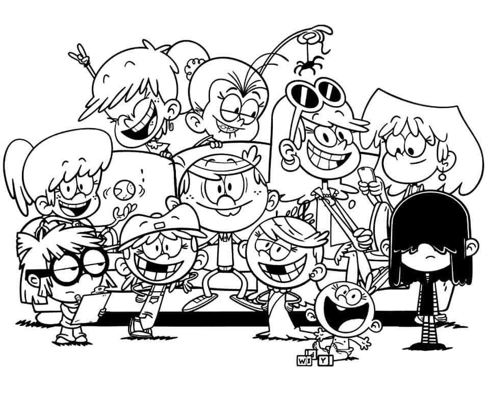 The Loud House Görseli Boyama Sayfası