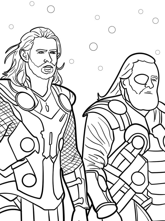 Thor Süper Güçleri Boyama Sayfası