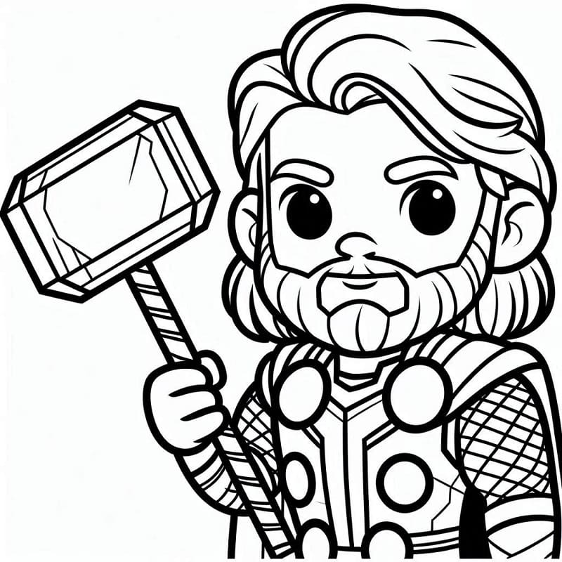 Thor’u Ücretsiz Al Boyama Sayfası