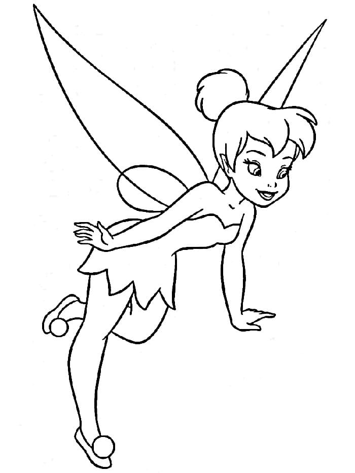 Tinkerbell resmi Boyama Sayfası