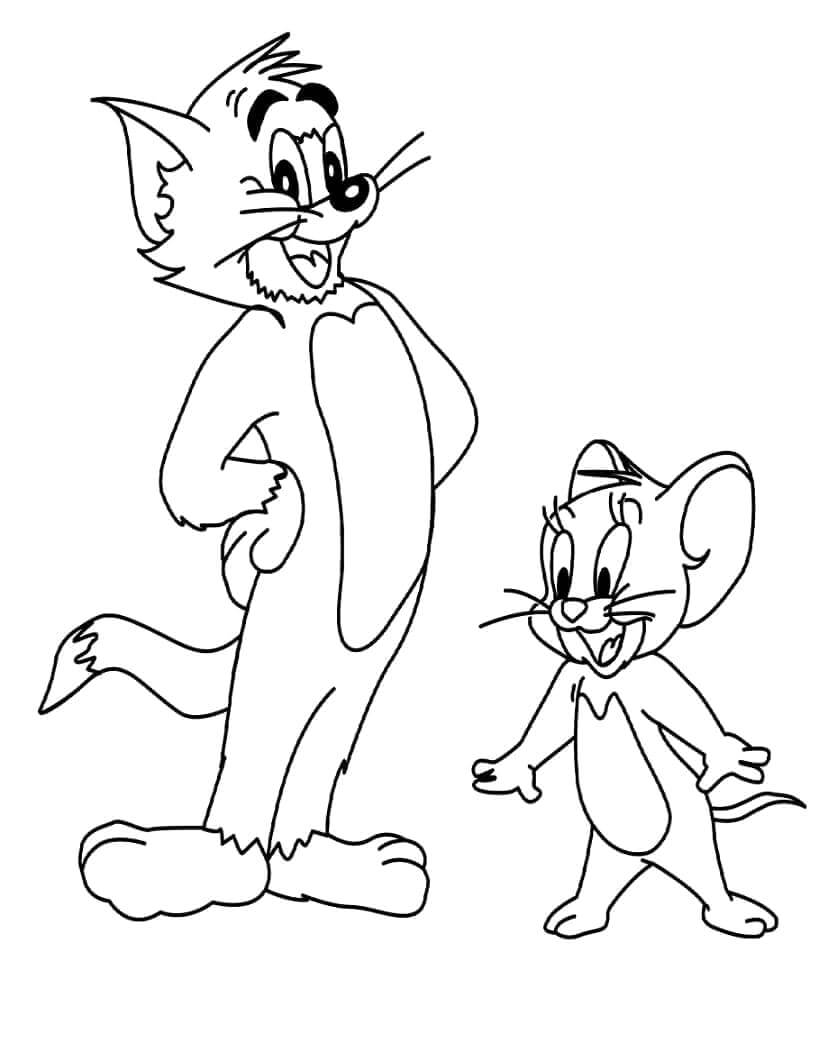 Tom ve Jerry Boyama Sayfaları