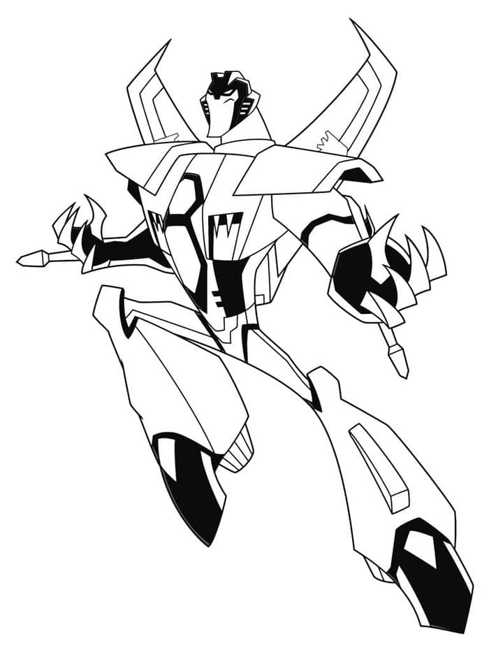 Transformers Baskısı Boyama Sayfası