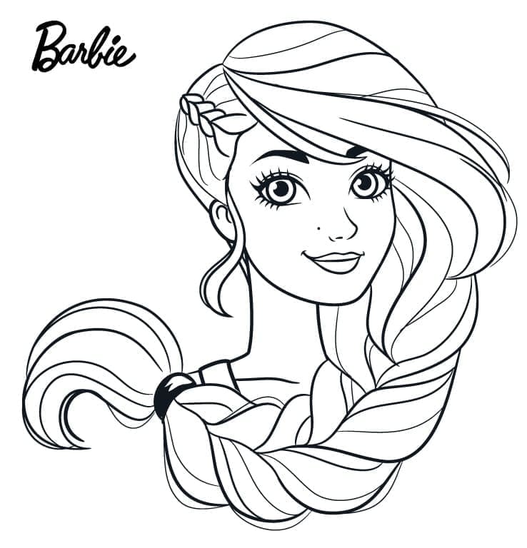 Ücretsiz Barbie Boyama Sayfası