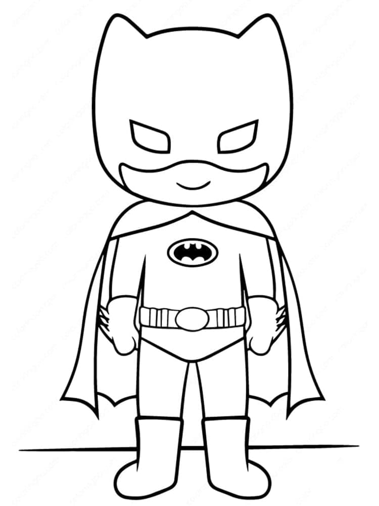 Ücretsiz Batman Boyama Sayfası