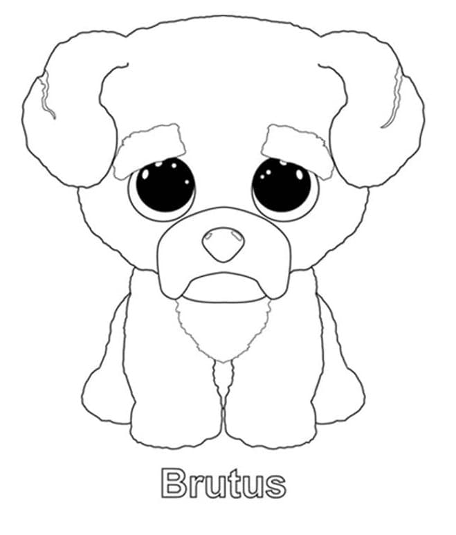 Ücretsiz Beanie Boo yazdırmak için Boyama Sayfası