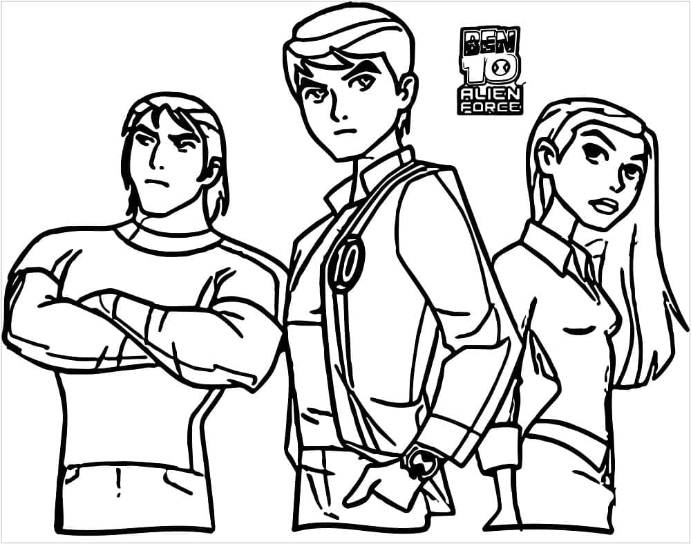 Ücretsiz Ben 10 Resmi Boyama Sayfası