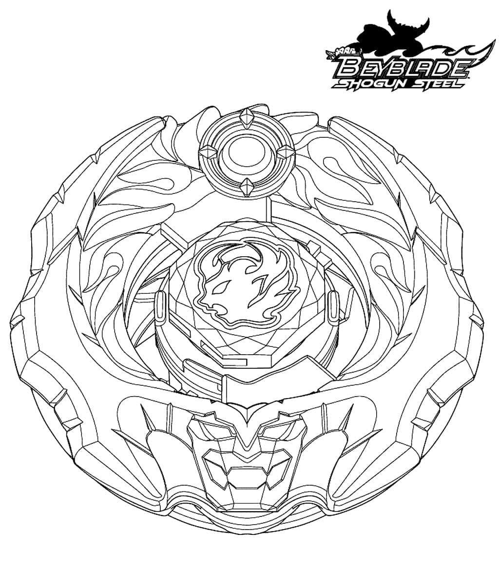 Ücretsiz Beyblade Çıktı Boyama Sayfası