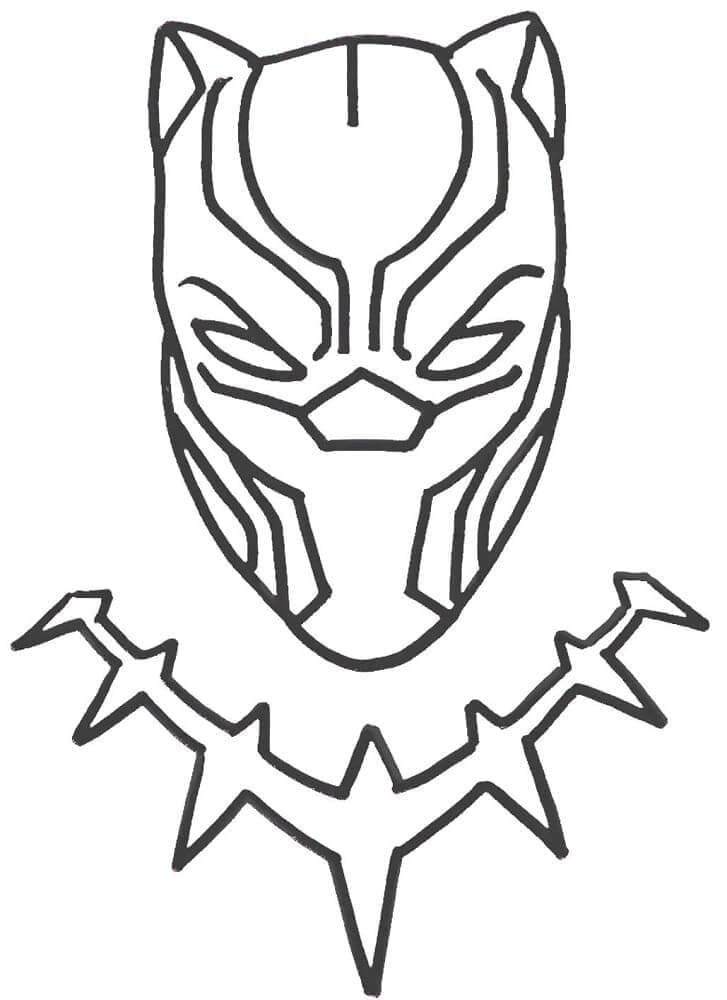 Ücretsiz Black Panther Görseli Boyama Sayfası