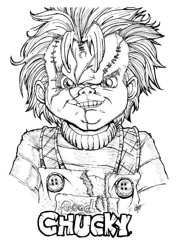 Ücretsiz Chucky Baskı Boyama Sayfası