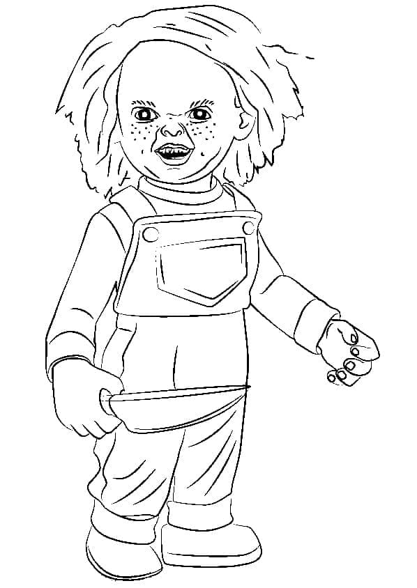 Ücretsiz Chucky Boyama Sayfası