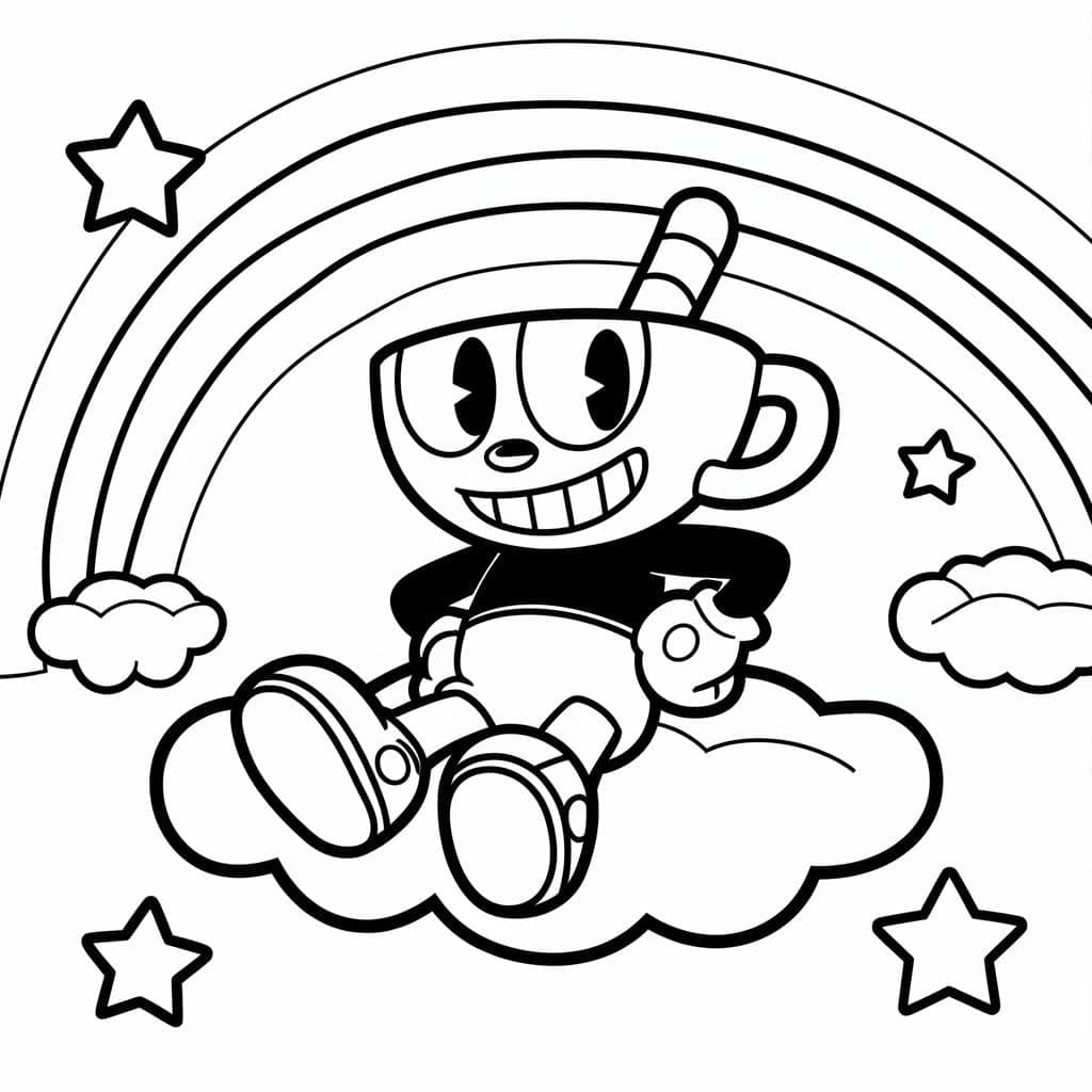 Cuphead Boyama Sayfaları