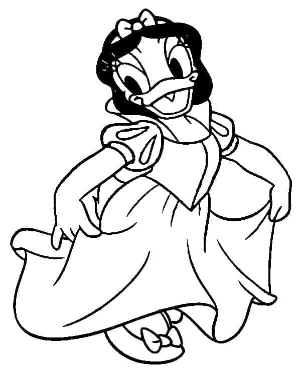 Ücretsiz Daisy Duck Boyama Sayfası