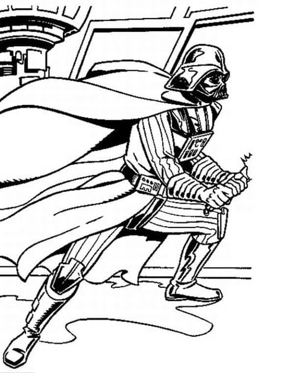 Ücretsiz Darth Vader Baskı Boyama Sayfası