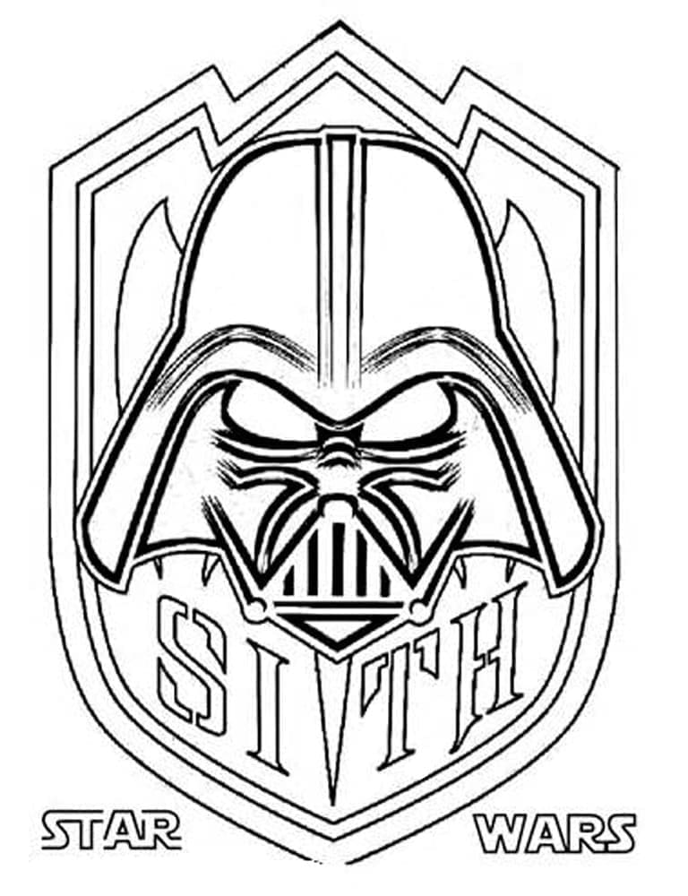 Ücretsiz Darth Vader Boyama Sayfası
