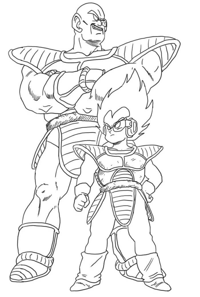 Ücretsiz Dragon Ball Z Çıktı Boyama Sayfası