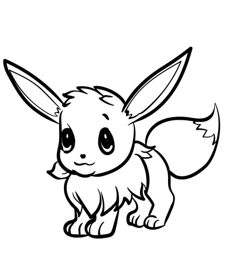 Ücretsiz Eevee Boyama Sayfası