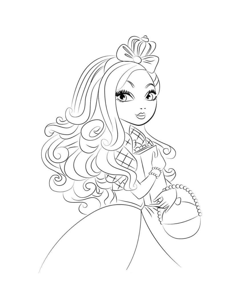 Ücretsiz Ever After High Boyama Sayfası