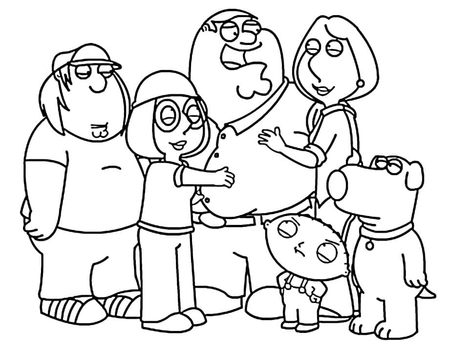 Ücretsiz Family Guy Boyama Sayfası