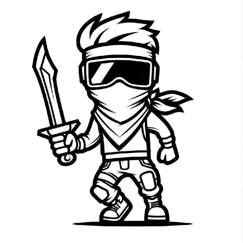 Ücretsiz Fortnite Yazdır Boyama Sayfası