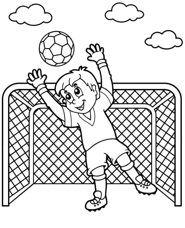 Ücretsiz Futbol Baskı Boyama Sayfası